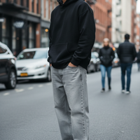 Baggy Jeans - Light Grey