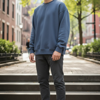 Oversized Sweatshirt - Dusty Blue
