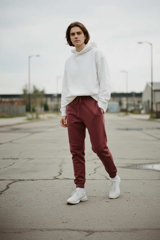 Street Joggers - Burgundy